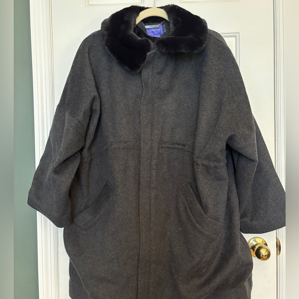 Gray Seraphine winter coat 
Has an extender for maternity option